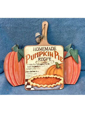 Mixed Fall Decor wooden pumpkins